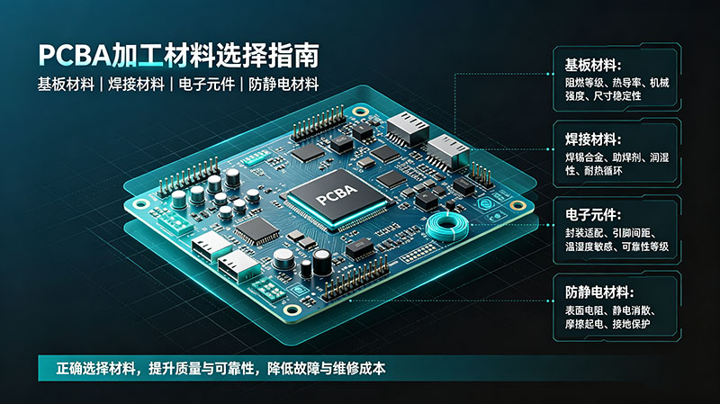 PCBA加工材料的选择