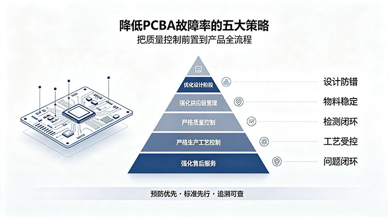 PCBA加工中如何减少故障率的方法和策略